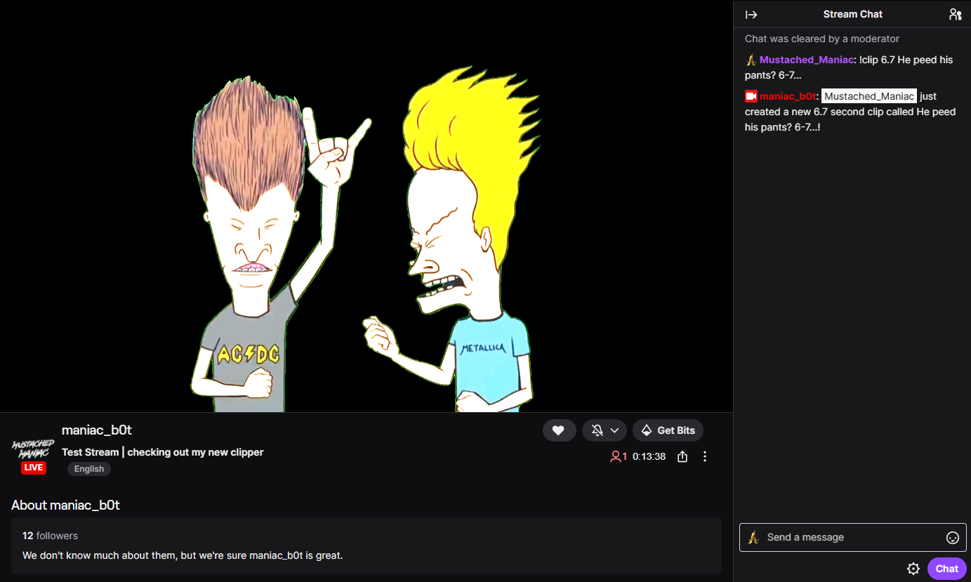 Example 1 for Twitch Clip Creator Action in Streamer.bot