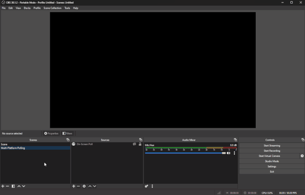 Nesting OBS Scene as a Source into Other Scenes