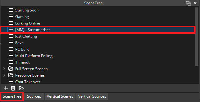 Verifying OBS Scene creation